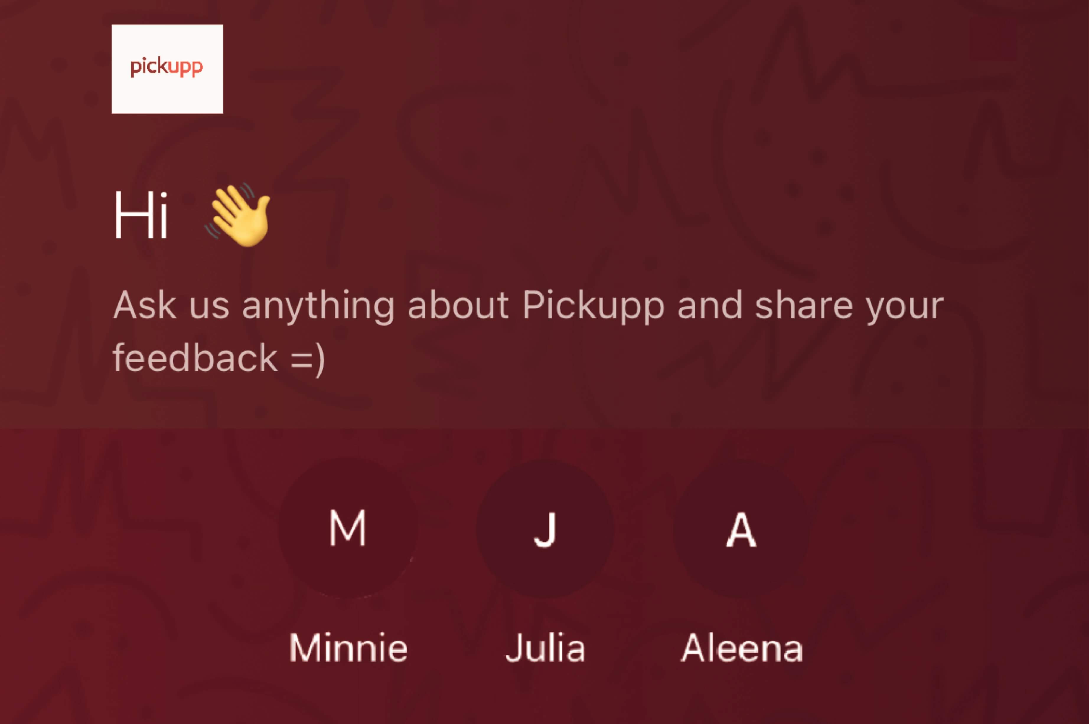 Pickupp Live Chat